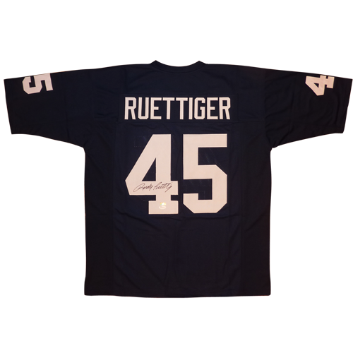 Rudy Ruettiger Autographed Notre Dame (Navy Blue #45) Custom Jersey - JSA